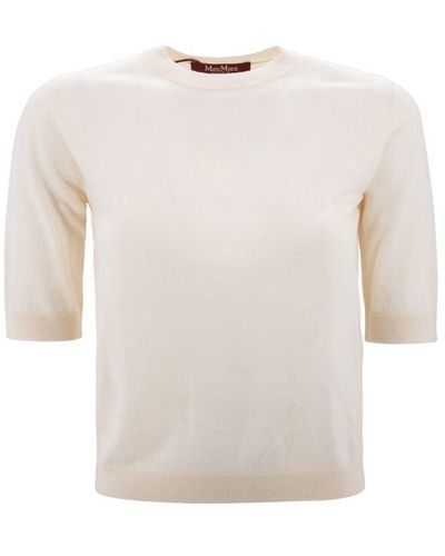 Max Mara Studio Sweater With Jewel Appliqués - White