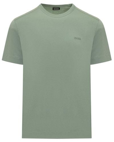 Zegna Pure Cotton T-Shirt - Green