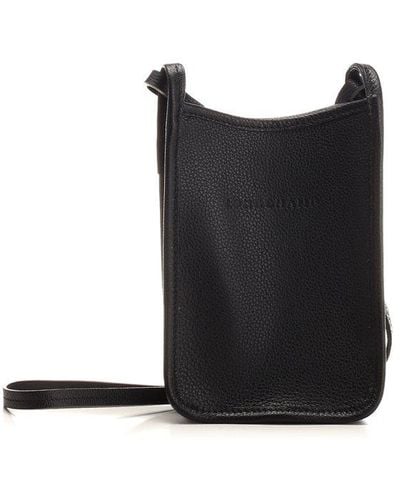 Longchamp 'le Foulonné' Mini Crossbody Bag - Black