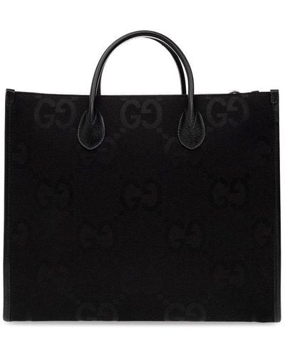 Gucci Jumbo GG Tote Bag - Black