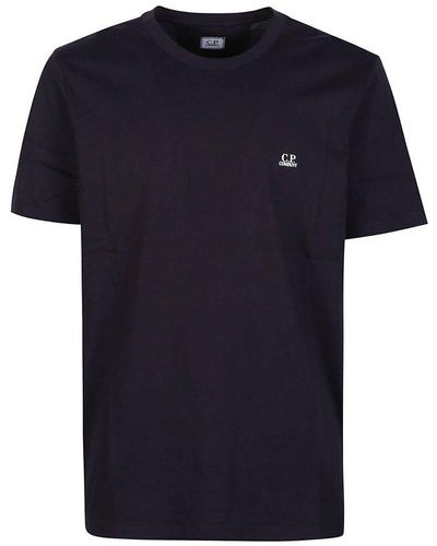 C.P. Company 30/1 Jersey Small Logo T-shirt - Blue