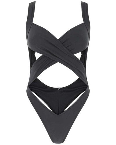 Reina Olga Exotica Cut-out Open Back Swimsuit - Black