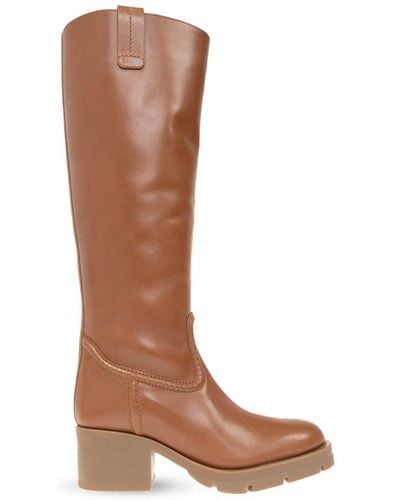 Chloé Mallo Heeled Boots - Brown