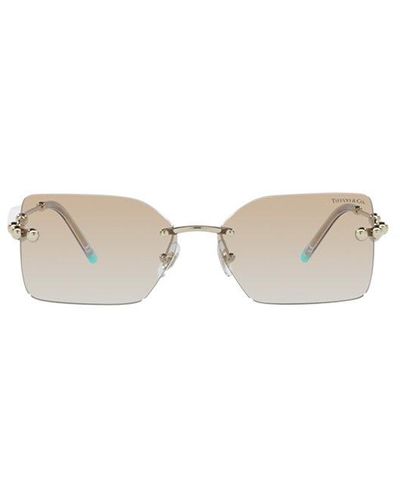 Tiffany & Co. Rectangle Frame Sunglasses - White