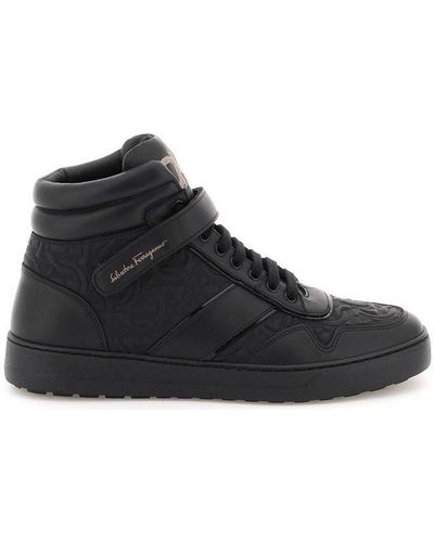 Ferragamo High-top Trainers - Black