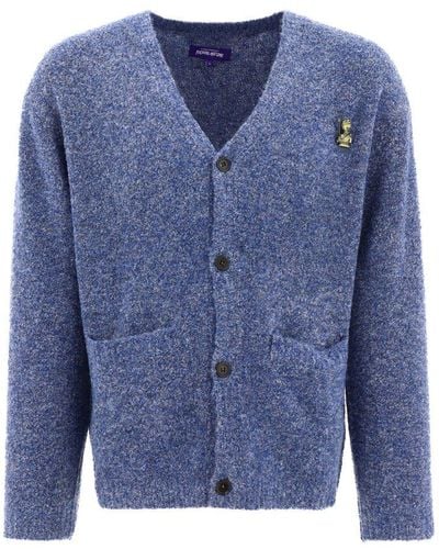 Fucking Awesome Buttoned Cardigan - Blue