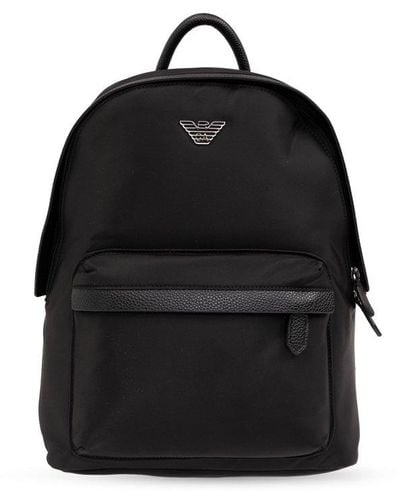 Emporio Armani 'sustainable' Collection Backpack, - Black