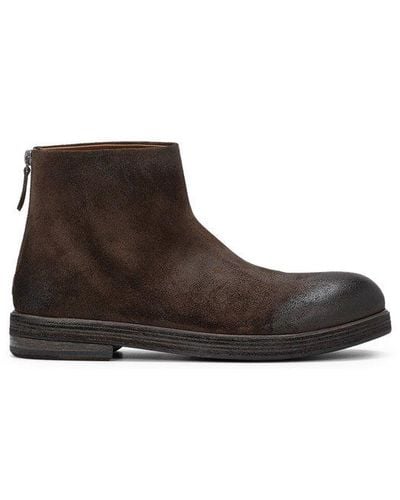Marsèll Round-toe Ankle Boots - Brown
