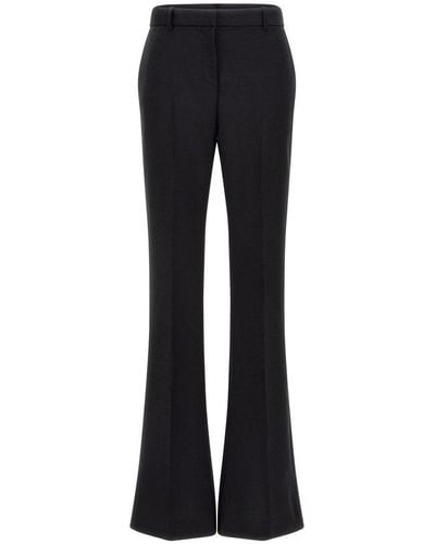 Versace Low-rise Flared Tailored Trousers - Black