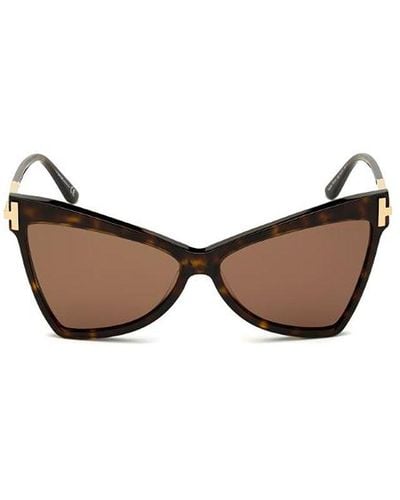 Tom Ford Tallulah Butterfly-frame Sunglasses - Brown