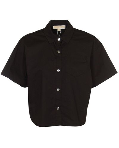 MICHAEL Michael Kors Short Sleeved Buttoned Shirt - Black