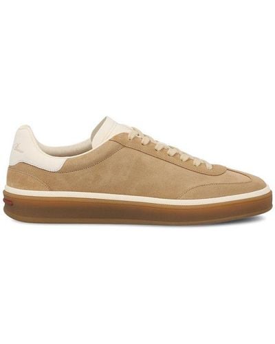 Loro Piana Low-top Lace-up Trainers - Brown