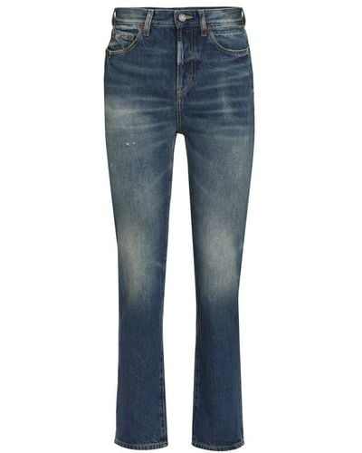 Saint Laurent 5-Pocket Straight-Leg Jeans - Blue