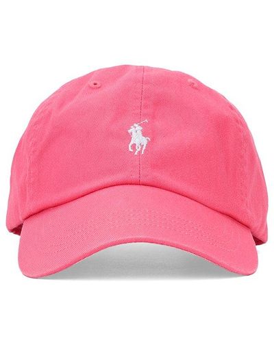 Polo Ralph Lauren Pony Embroidered Baseball Cap - Pink