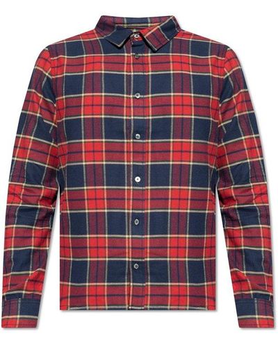 Zadig & Voltaire ‘Stan’ Checked Shirt, ' - Red