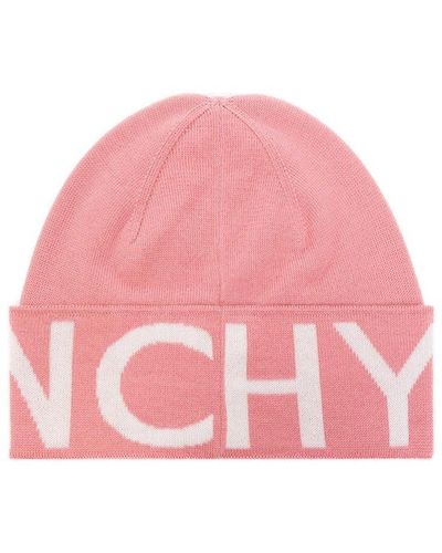 Givenchy Logo Intarsia-knit Beanie - Pink