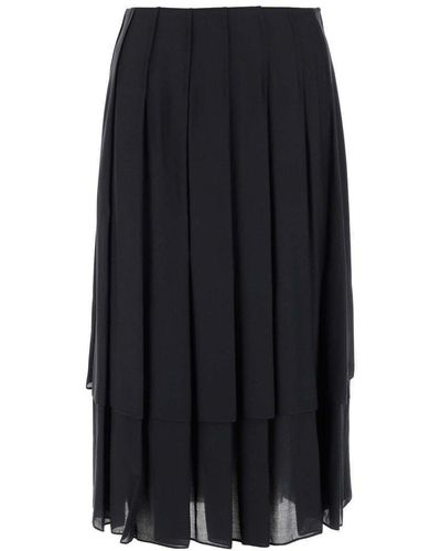 The Row Mirons Skirt - Blue