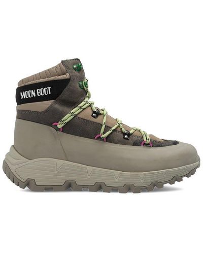 Moon Boot Tech Hiker Lace-up Sneakers - Brown