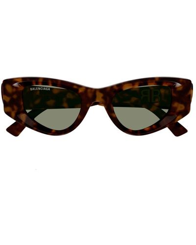 Balenciaga Cat-eye Frame Sunglasses - Brown