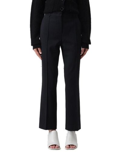 Sportmax Mid-rise Cropped Trousers - Black