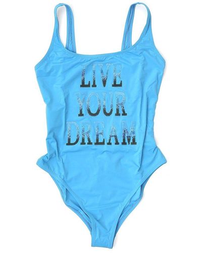 Alberta Ferretti Sequinned Swimsuit - Blue