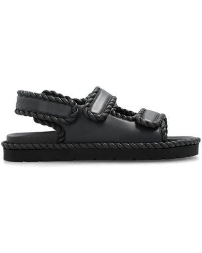 Bottega Veneta Braided Slingback Sandals - Black