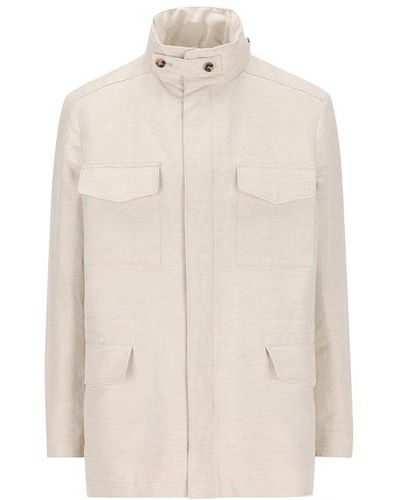 Loro Piana Traveller Zip-up Jacket - White