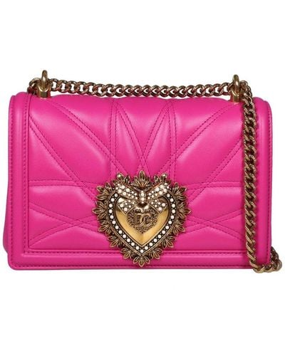 Dolce & Gabbana Medium Devotion Bag - Pink
