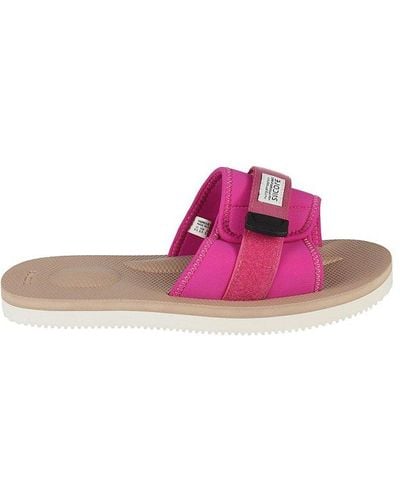 Suicoke Padri Logo Patch Sandals - Pink