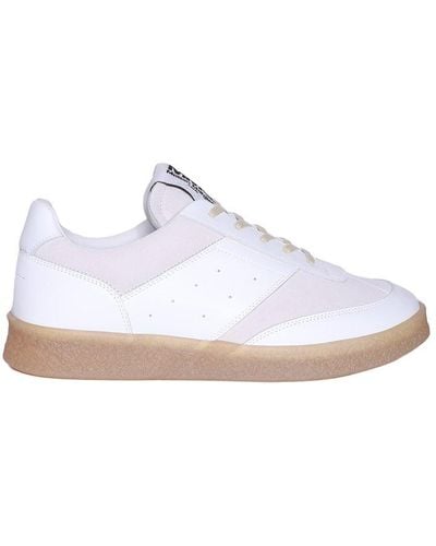 MM6 by Maison Martin Margiela Panelled Lace-up Trainers - White