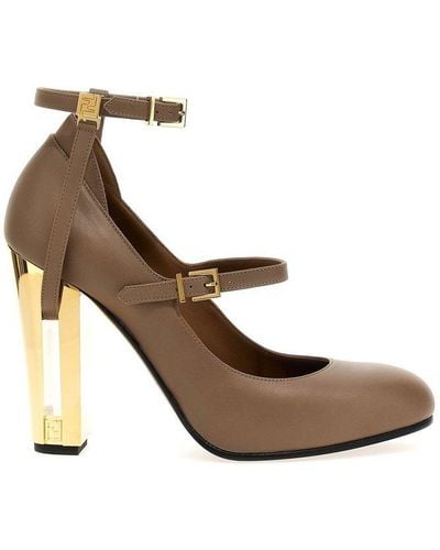 Fendi 'delfina' Court Shoes - Brown