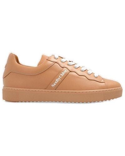 See By Chloé Essie Leather Trainers - Brown