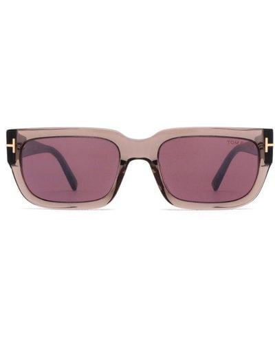 Tom Ford Rectangular Frame Sunglasses - Purple