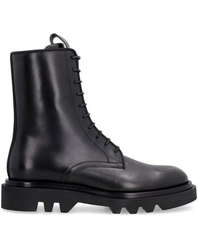 Givenchy Cruz Trek Leather Boots - Black