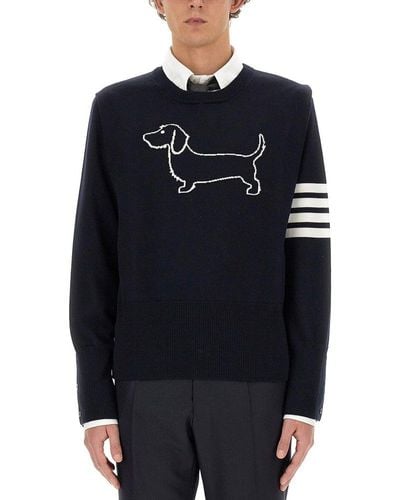 Thom Browne Jersey "hector" - Blue