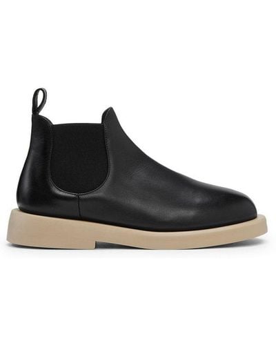 Marsèll Round-toe Ankle Boots - Black