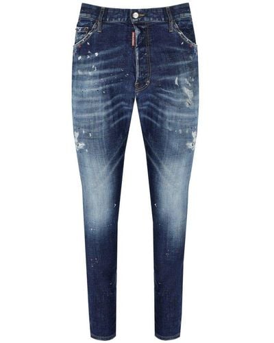 DSquared² Relax Long Crotch Blue Jeans
