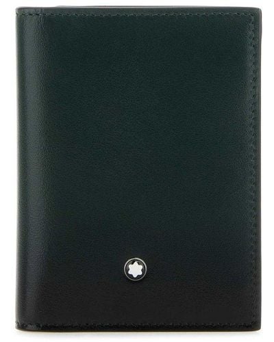 Montblanc Logo Stud Bifold Wallet - Black