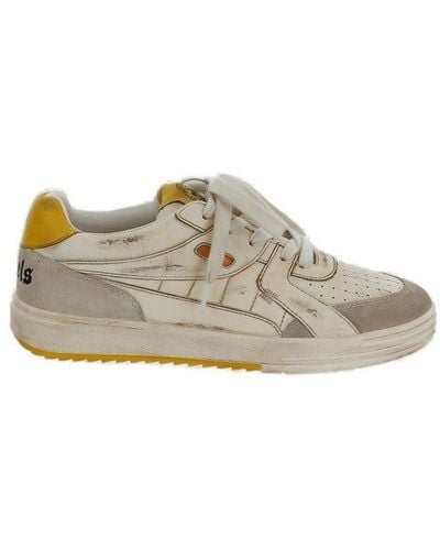 Palm Angels Logo Patch College Sneakers - Brown