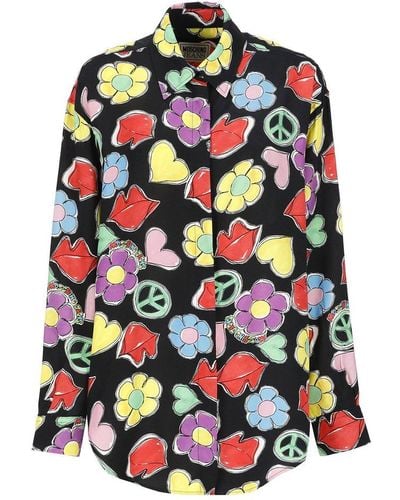 Moschino Jeans All-over Floral-printed Shirt - Multicolour