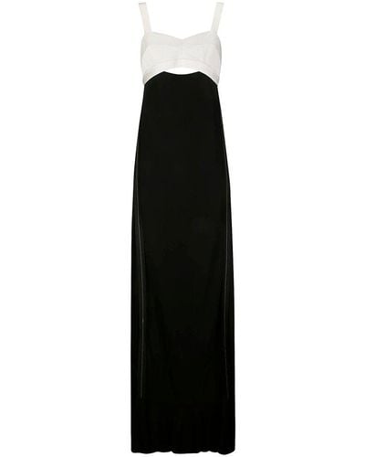 Victoria Beckham Cut-out Detailed Open Back Gown - Black