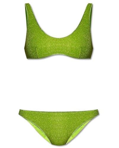 Oséree Lumiere Shimmer Bikini Set - Green