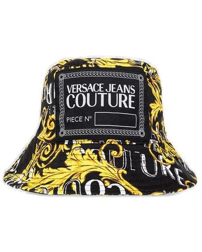 Versace Cotton Bucket Hat - Black