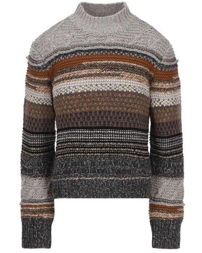 Chloé Striped Knit Sweater - Multicolour