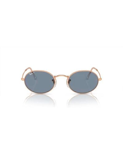 Ray-Ban Oval Frame Sunglasses - Blue