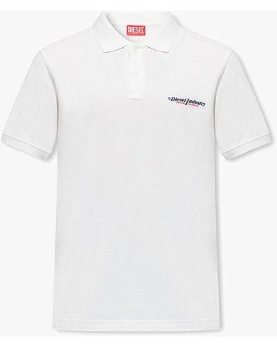 DIESEL 't-smith-ind' Polo Shirt - White