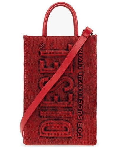 DIESEL 'dsl 3d' Shopper Bag - Red