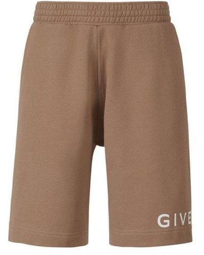 Givenchy Logo Printed Bermuda Shorts - Natural