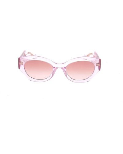 Gucci La Piscine Oval-frame Sunglasses - Black