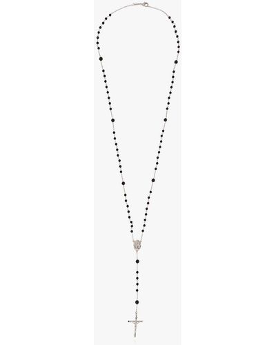 Dolce & Gabbana X Kim Long Rosary Necklace - White
